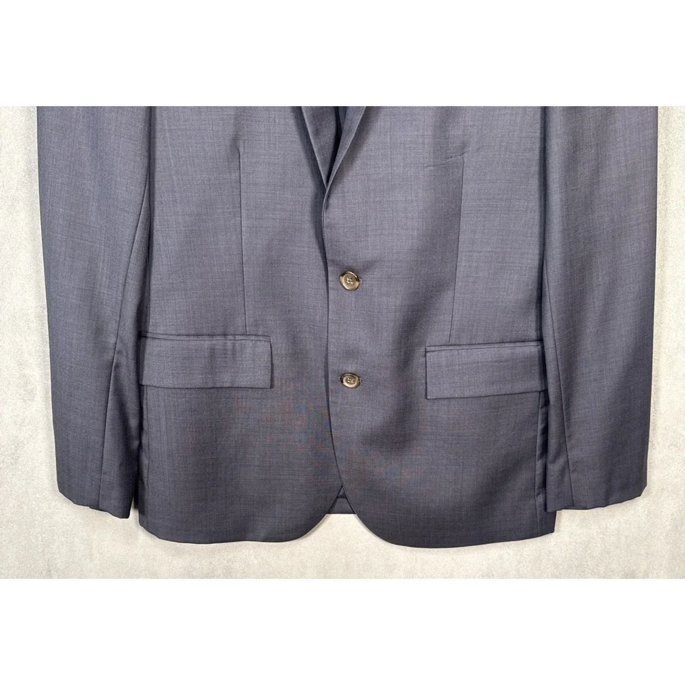 J.Crew Thompson Blazer Men's 38R Navy Wool Two Button Sport Coat Preppy